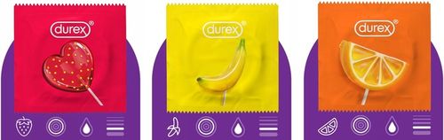 PREZERWATYWY DUREX FRUITY FUN 18 SMAKOWE ZAPACHOWE na Arena.pl