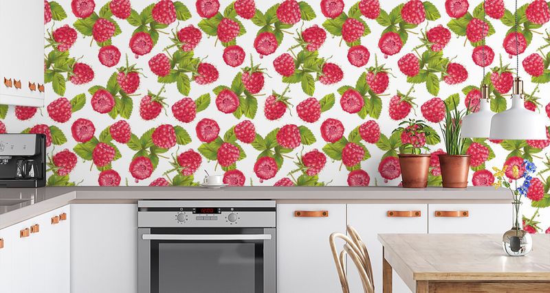 Tapeta Do Kuchni - Soczyste Maliny zdjęcie 2