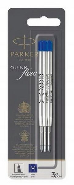 Wkład do dług. PARKER QUINKflow M niebieski a'3 zdjęcie 2