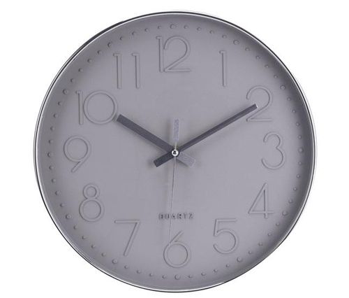 Zegar ścienny szara tarcza 30,5 cm na Arena.pl