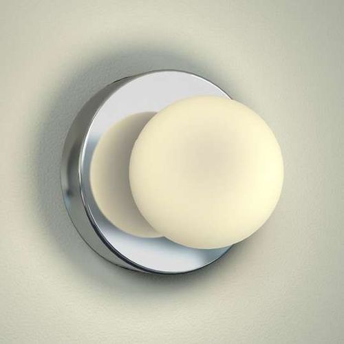 Kinkiet LAMPA ścienna BRAZOS 6948 Nowodvorski szklana OPRAWA kula do łazienki IP44 chrom na Arena.pl