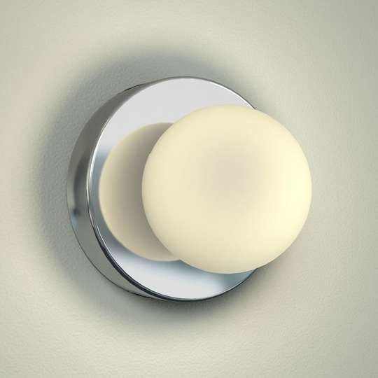 Kinkiet LAMPA ścienna BRAZOS 6948 Nowodvorski szklana OPRAWA kula do łazienki IP44 chrom zdjęcie 2