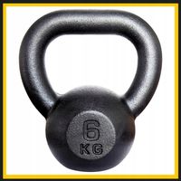 Kettlebell żeliwny odważnik kula kettle hantla 6kg