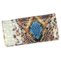 damski portfel patrizia niebieski skóra naturalna