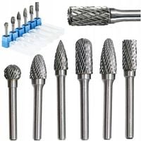 FREZY TRZPIENIOWE DO METALU DREWNA RZEŹBIENIA WĘGLIK WOLFRAMU PILNIKI