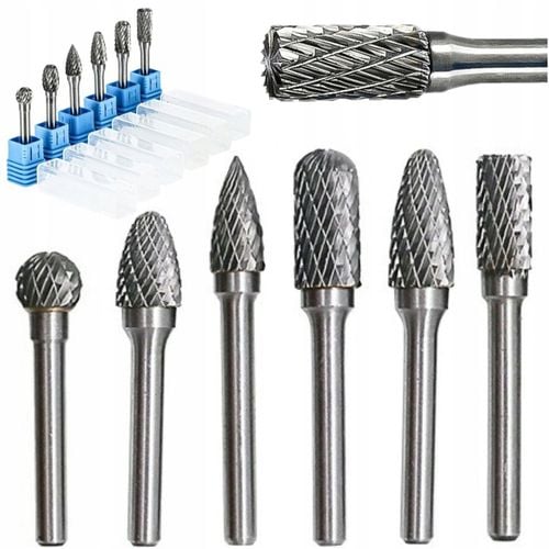 FREZY TRZPIENIOWE DO METALU DREWNA RZEŹBIENIA WĘGLIK WOLFRAMU PILNIKI na Arena.pl