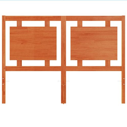 Wezgłowie do łóżka, woskowy brąz, 135 cm, lite drewno sosnowe na Arena.pl