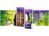 120CM 55 OBRAZ 4 ELEM WIEJSKI ZAKĄTEK ŚCIENNY