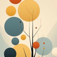 Plakat 50x50cm Harmonia Jesiennych Kolorów