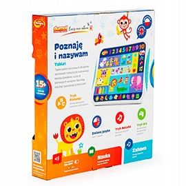 Zabawki interaktywne - Tablet Poznaję i Nazywam, dla dzieci, 2 lata+, Dumel na Arena.pl