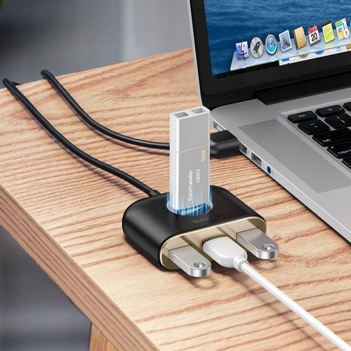 BASEUS HUB PRZEJŚCIÓWKA ROZDZIELACZ 3x USB 2.0/USB 3.0 KABEL PRZEWÓD USB 1m na Arena.pl