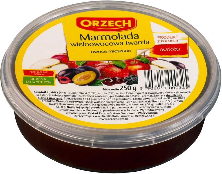 Orzech Marmolada owocowa 250g zdjęcie 1