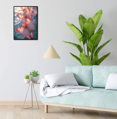 Plakat 39,5x55cm Świetliste Motyle na Arena.pl