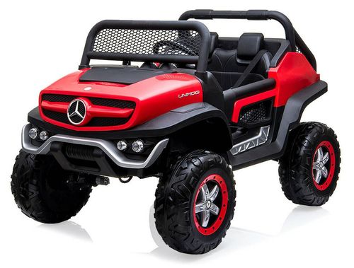 Auto na Akumulator Mercedes Unimog Czerwony na Arena.pl