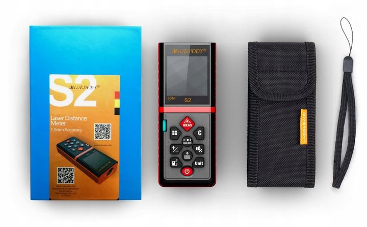 DALMIERZ LASEROWY PROFESJONALNY CYFROWY MIERNIK ODLEGŁOŚCI 60 METRÓW S2 LCD zdjęcie 11