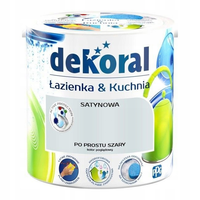 FARBA DEKORAL KUCHNIA I ŁAZIENKA PO PROSTU SZARY 2.5L