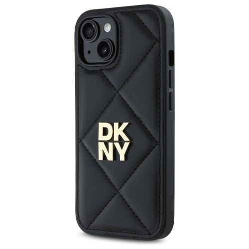dkny dkhcp15spqdslk iphone 15 6.1       czarny/black quilted stack logo na Arena.pl