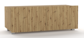 Szafka RTV Ryflowana 100 cm Artisan Stojąca Lub Wisząca COLER GB - 4 Kolory