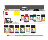Farby do tkanin MARABU TEXTIL 6 x 15 ml
