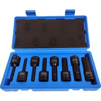 Nasadki udarowe HEX 1/2" H5-H19 8 el. zestaw SilverTools S11037