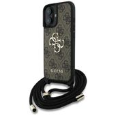 Etui Guess do iPhone 16, Brązowy