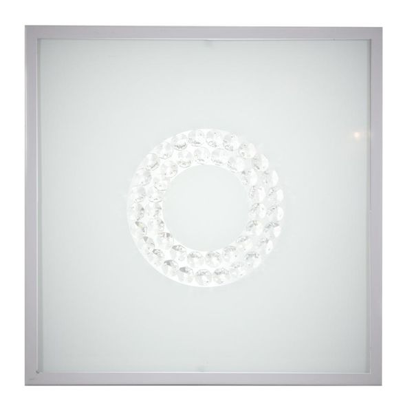 Lux plafon 29x29 16W LED 4000K satyna mały ring zdjęcie 1