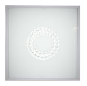 Lux plafon 29x29 16W LED 4000K satyna mały ring