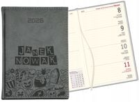 Kalendarz A6 2026 TYGODNIOWY GRAWER PREZENT PERSONALIZOWANY Z IMIENIEM