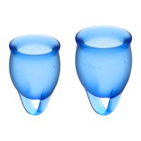 kubeczki menstruacyjne feel confident menstrual cup set satisfyer
