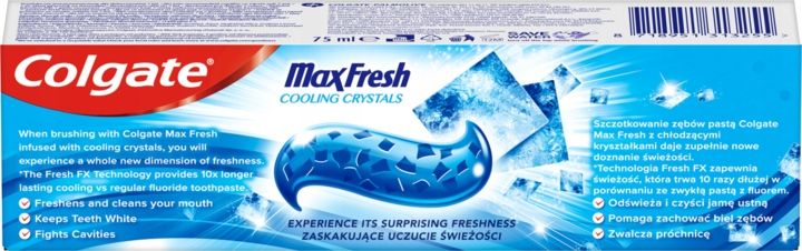 COLGATE MAX FRESH COOLING CRYSTALS PASTA DO ZĘBÓW 75 ML zdjęcie 4