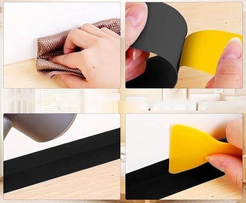 Listwa przypodłogowa PVC biała 80mm x 20mm x 24m elastyczna samoprzylepna na Arena.pl