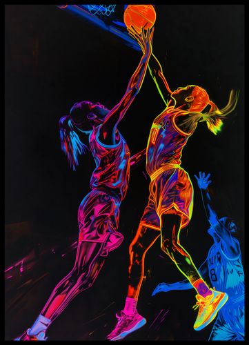 Plakat 50x70cm Mecz W Kosza na Arena.pl