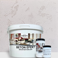 BETON ARCHITEKTONICZNY TYNK ZESTAW GREY BEIGE 15kg + GRUNT + LAKIER