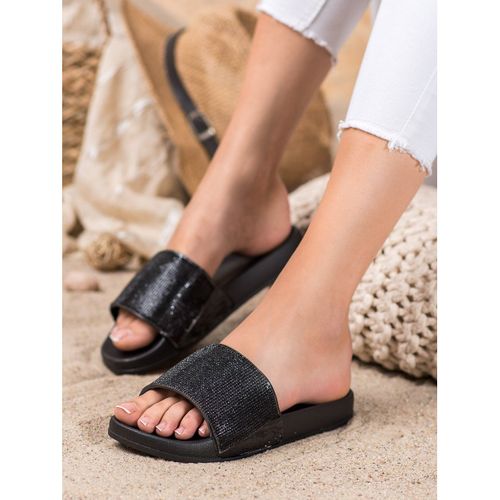 Modne Czarne Klapki r.41 na Arena.pl