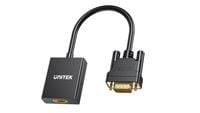 Unitek Adapter VGA na HDMI FullHD czarny 15cm