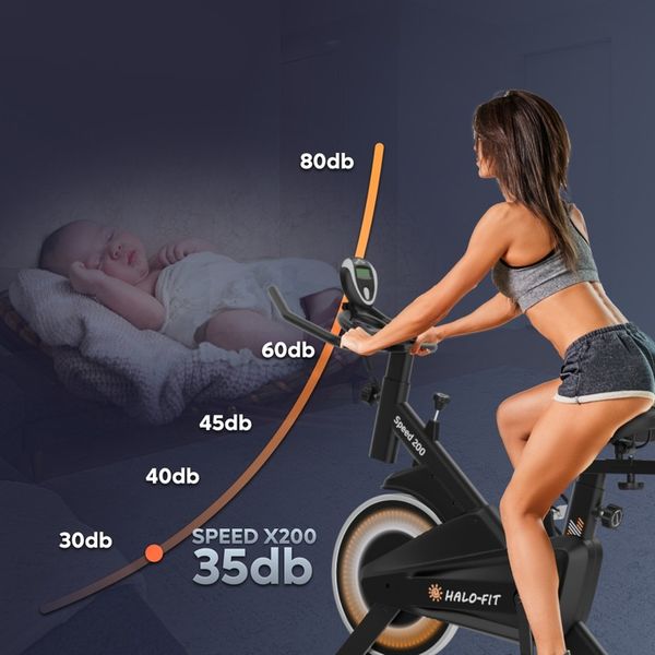 Rower Spinningowy Treningowy Halo-Fit – Rowerek Domowy Fitness Do Ćwiczeń zdjęcie 9