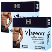 8x VIAGEON Tabletki na potencję erekcję DŁUGI SEX LIBIDO ORGAZM ENERGIA