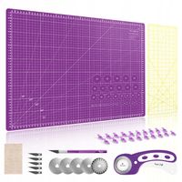 Zestaw do cięcia krojenia mata samoregenerująca noże TEXI CRAFT 600x450 mm