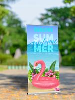 Roll up PRZENOŚNY SYSTEM WYSTAWIENNICZY PROJEKT GRATIS drukarnia 150x200 cm