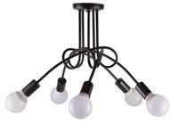 Lampa sufitowa metalowa loft supła wisząca AT42-5SZ-Black