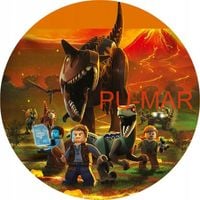 Opłatek na tort Lego Jurasik World Dinozaur Klocki