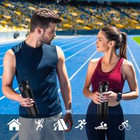 Kubek termiczny ze słomką i ustnikiem butelka termiczna stalowa 550 ml