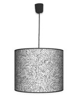 Lampa wisząca duża - Domki (biała)