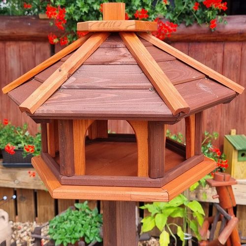 KARMNIK DLA PTAKÓW DUŻY DREWNIANY STOJĄCY DOMEK na Arena.pl