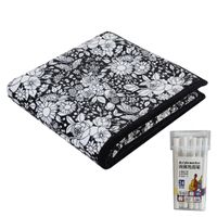 Koce do malowania DIY 150x125cm, zmywalne, welurowe, 24 kolory, z markerami – G