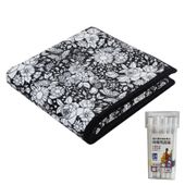 Koce do malowania DIY 150x125cm, zmywalne, welurowe, 24 kolory, z markerami – G