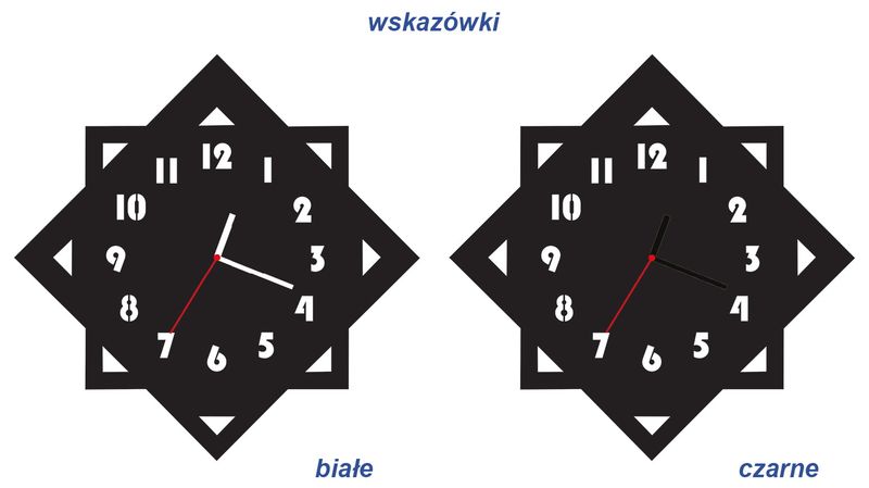 ZEGAR ŚCIENNY GEOMETRIA 38cm M 102.10 zdjęcie 3