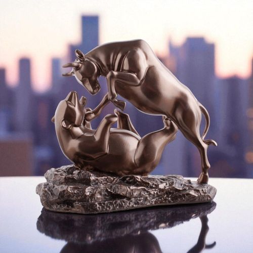 Walka Rynkowa — rzeźba brąz Walka Hossy z Bessą BULL-01 na Arena.pl