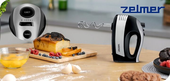 MIKSER RĘCZNY ZELMER LEKKI ROBOT KUCHENNY 5 BIEGÓW 4 KOŃCÓWKI TURBO 700W zdjęcie 12