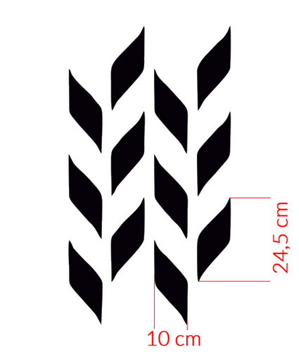 Szablon na ścianę Herringbone na Arena.pl